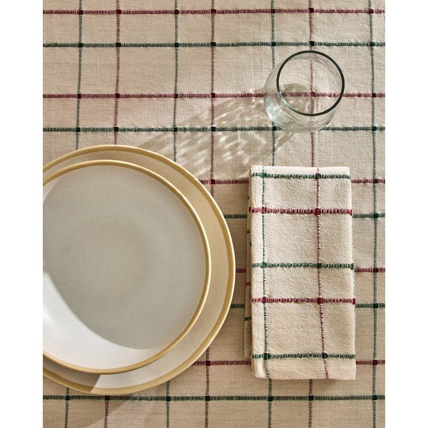 Ručně výraběný ubrus z žakáru 150x250 cm Aldelie – Kave Home-image-2