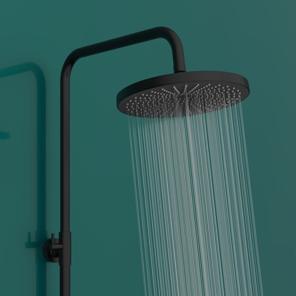 Černý sprchový set z nerezové oceli 120 cm Soft Water – Wenko-image-1