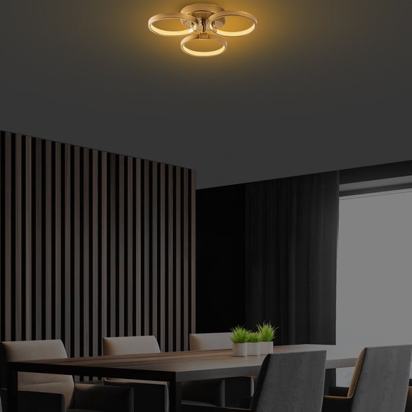 LED stropní svítidlo ve zlaté barvě ø 17 cm Halka – Opviq lights-image-4