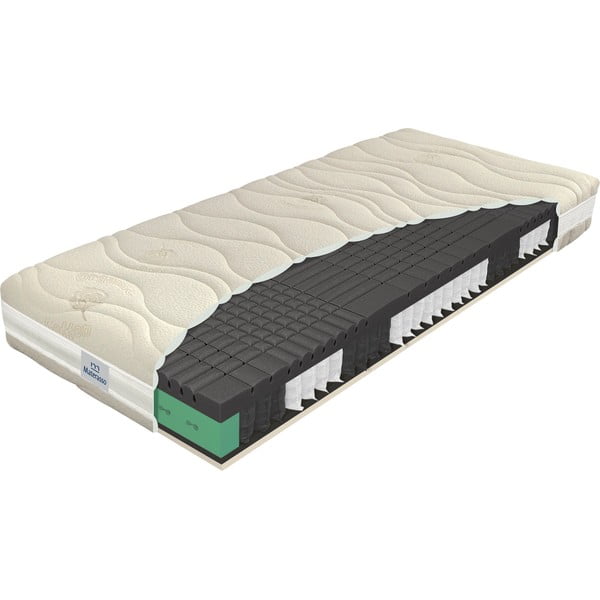 Středně tvrdá/měkká pružinová oboustranná matrace 90x200 cm BLACK dream – Materasso-image-1