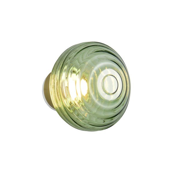 Zelené skleněné LED nástěnné svítidlo na USB ø 15,5 cm Earl – Reality-image-4