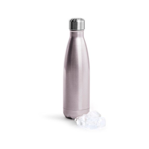 Růžová termolahev z nerezové oceli Sagaform Hot&Cold, 500 ml-image-1