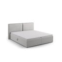 Světle šedá boxspring postel s úložným prostorem 180x200 cm Arendal – Cosmopolitan Design