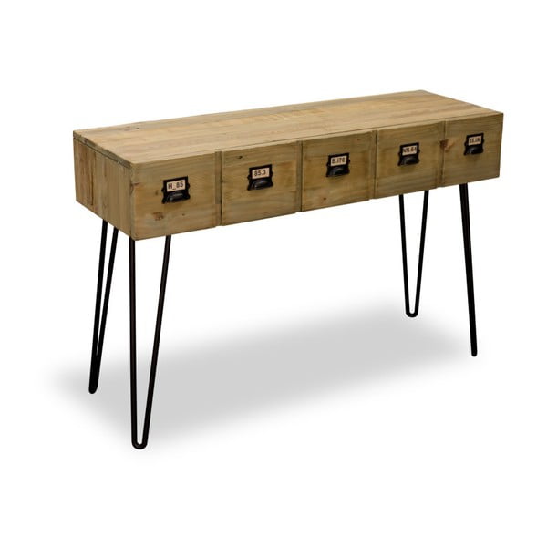 Konzolový stolek z borovicového dřeva Bluebone Industrial