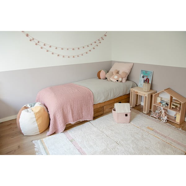 Růžovo-krémový pratelný ručně tkaný bavlněný koberec 140x200 cm Lanes Vintage Nude – Lorena Canals-image-3