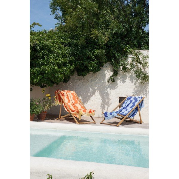 Modrá bavlněná plážová osuška 100x160 cm Nugo – noo.ma-image-4