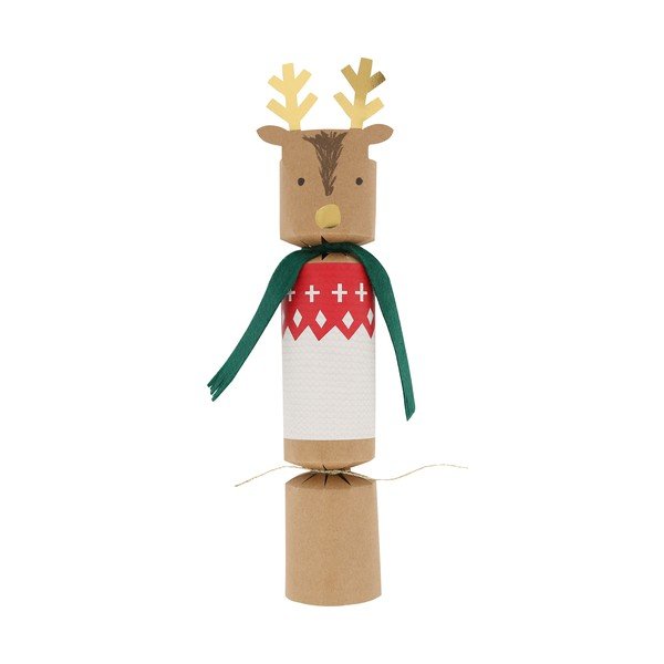 Vánoční crackery v sadě 6 ks Reindeers in Jumpers – Meri Meri-image-4