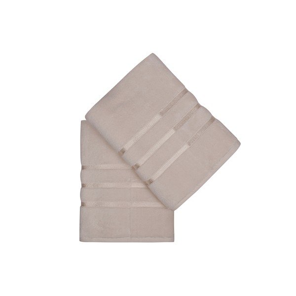 Světle žlutá froté bavlněné osušky v sadě 2 ks 70x140 cm Dolce – Foutastic-image-2