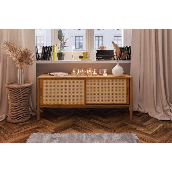 TV stolek z dubového dřeva 142x64 cm Pola - The Beds-image-1