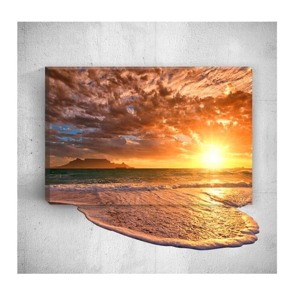 Nástěnný 3D obraz Mosticx Sea Sunset, 40 x 60 cm