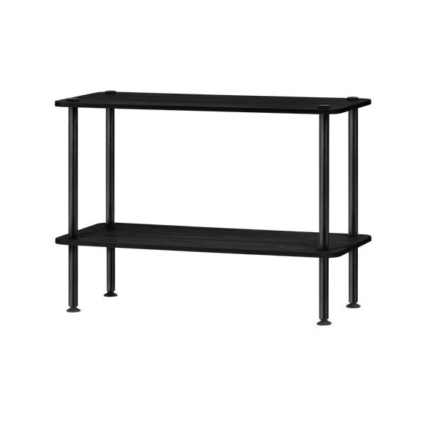 Černý regál v dekoru dubu 80x54,5x35 cm Teidi – noo.ma