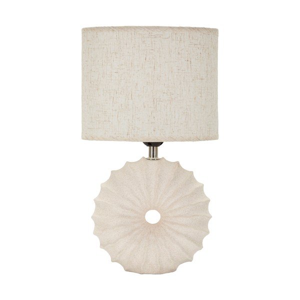 Krémová keramická stolní lampa s textilním stínidlem (výška 40 cm) Anemone – Mauro Ferretti-image-2