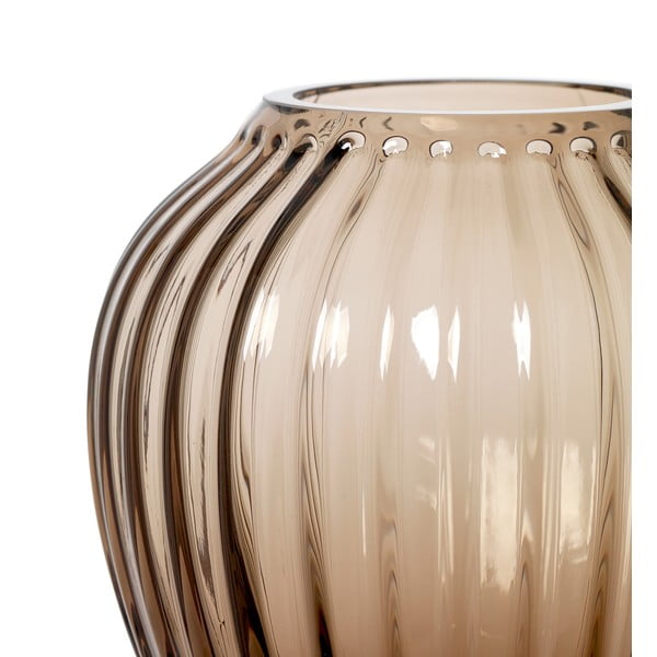 Hnědá skleněná váza Kähler Design Hammershøi, výška 14 cm-image-4