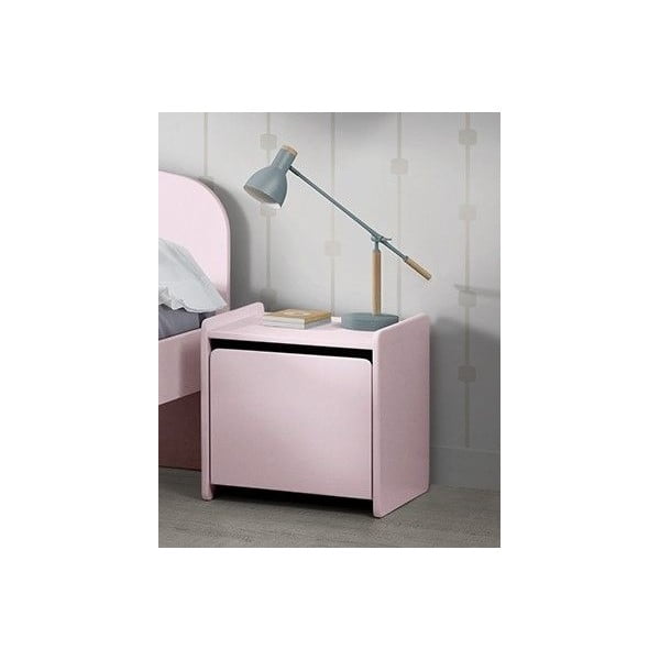 Růžový noční stolek Vipack Kiddy-image-2