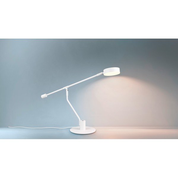 Matně bílá LED stolní lampa s ohybatelnou konstrukcí (výška 64 cm) Manduro – Trio-image-3