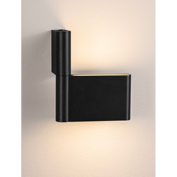 Matně černé hliníkové LED nástěnné svítidlo s ohybatelnou konstrukcí Flusso – Nova Luce-image-4