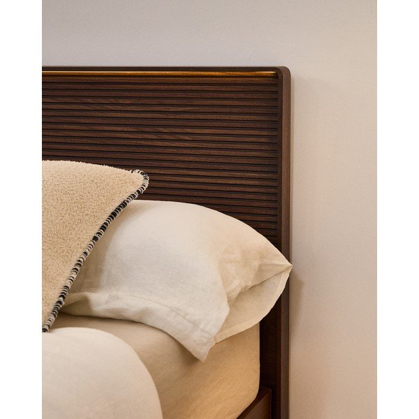 Hnědé čelo postele 192x91 cm Norlen – Kave Home-image-1