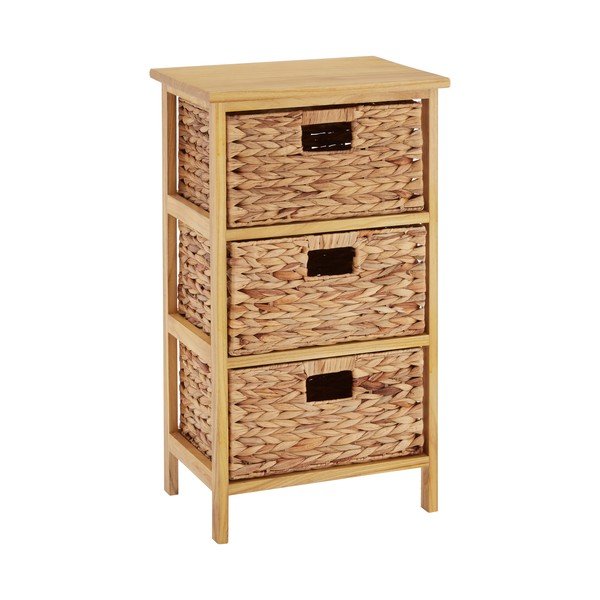 Vysoká komoda z masivu pavlovnie v přírodní barvě 41x70 cm – Premier Housewares-image-1