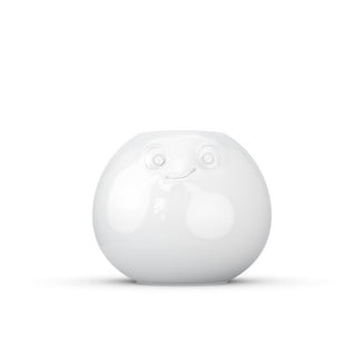 Bílá pobavená váza z porcelánu 58products
