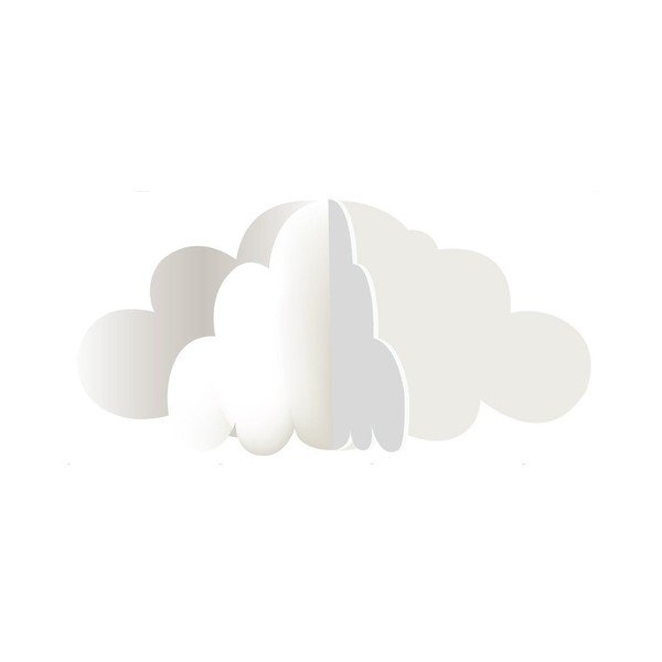 Sada 7 nástěnných samolepek Dekornik 3 Clouds