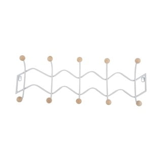 Bílý kovový nástěnný věšák 61 cm Zig Zag – PT LIVING