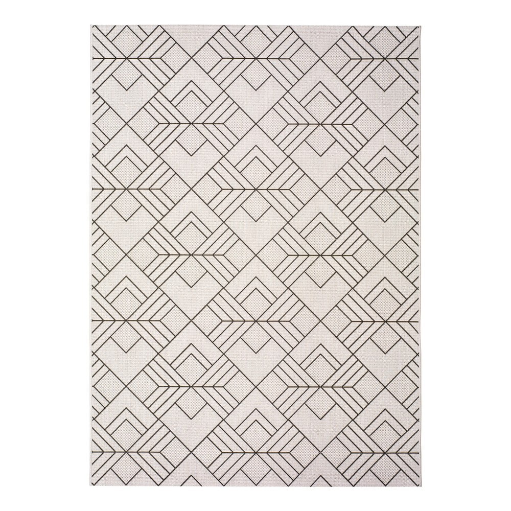Bílobéžový venkovní koberec Universal Silvana Caretto, 80 x 150 cm