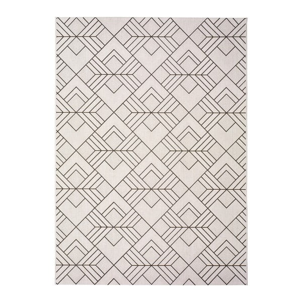 Bílobéžový venkovní koberec Universal Silvana Caretto, 80 x 150 cm