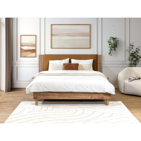 Dvoulůžková postel s roštem 140x190 cm Lior – Bobochic Paris-image-3