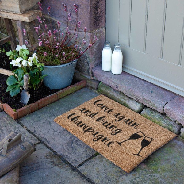 Rohožka z kokosového vlákna 40x60 cm Bring Champagne – Artsy Doormats-image-3