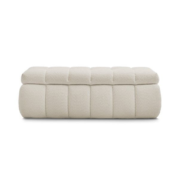 Béžová lavice z textilie bouclé Mont Blanc – Bobochic Paris-image-2