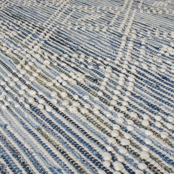 Modrý bavlněný koberec Flair Rugs Lissie, 120 x 170 cm-image-2