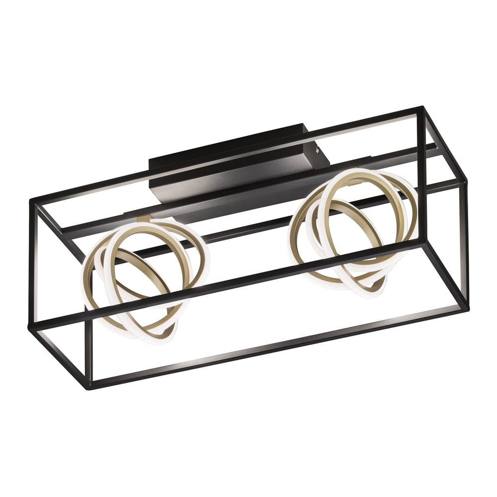 Černé LED stmívatelné stropní svítidlo 20x58,5 cm Gisi – Fischer & Honsel