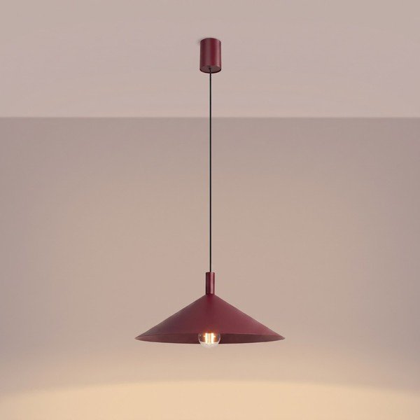 Vínové ocelové závěsné svítidlo ø 40 cm Zylo – Sollux-image-3