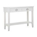 Bílý konzolový stolek z jedlového dřeva 40x110 cm Shine – Mauro Ferretti