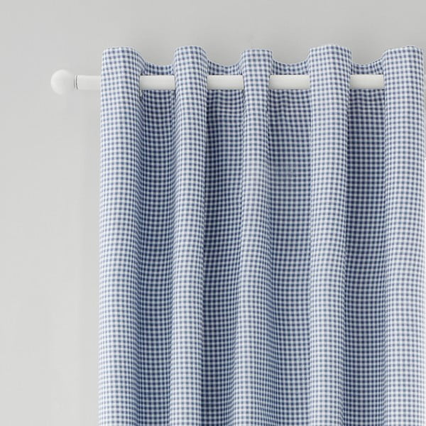 Bílo-modré závěsy v sadě 2 ks 168x229 cm Lucie Floral Frill – Catherine Lansfield-image-1