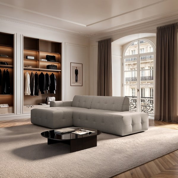 Světle hnědá rohová pohovka (levý roh/s lenoškou) Tuil – Rodier-image-1