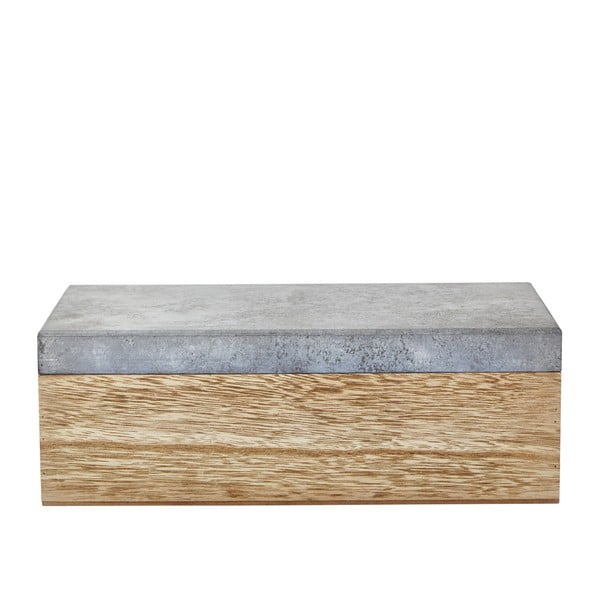 Dřevěný úložný box Villa Collection Vincenc, 32 cm