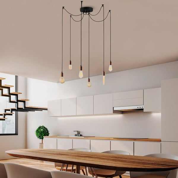 Závěsné svítidlo v měděné barvě Kabluni – Opviq lights-image-4