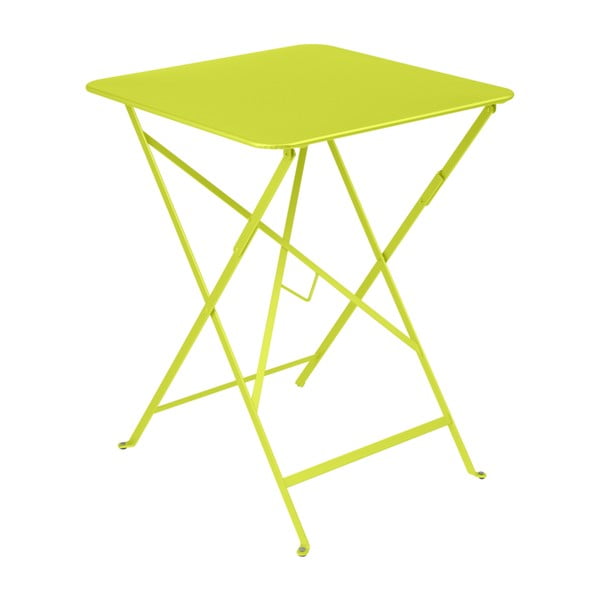 Světle zelený zahradní stolek Fermob Bistro, 57 x 57 cm