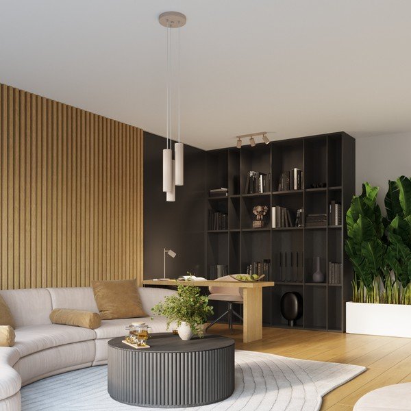 Taupe kovové bodové svítidlo 6,5x45 cm Gleam – Sollux-image-3