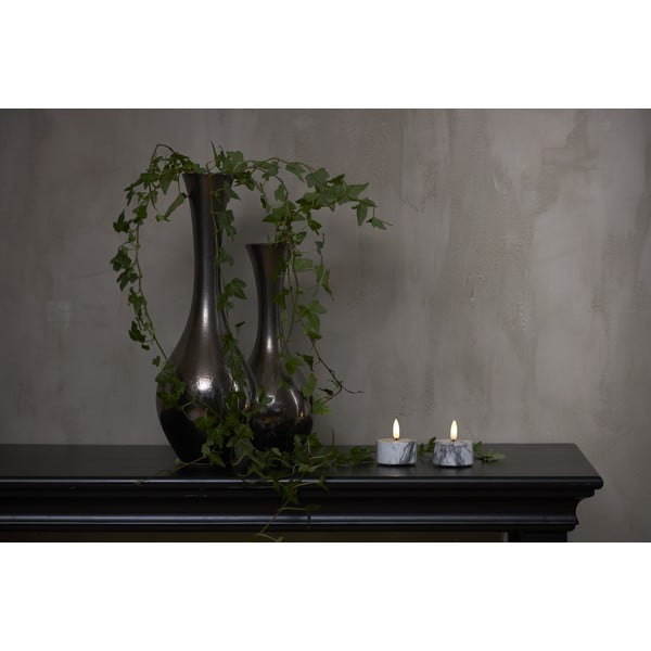 LED svíčky v sadě 2 ks (výška 6 cm) Flamme Marble – Star Trading-image-3
