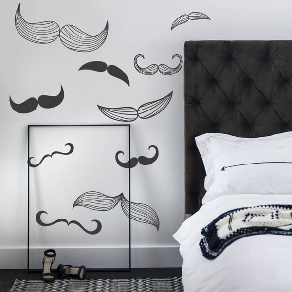 Dekorativní samolepka na zeď Mustaches
