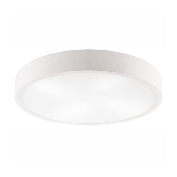 Bílé stropní svítidlo se skleněným stínidlem ø 58 cm Eveline – LAMKUR