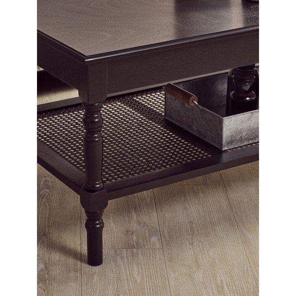 Černý konferenční stolek 60x120 cm Heritage – Premier Housewares-image-3