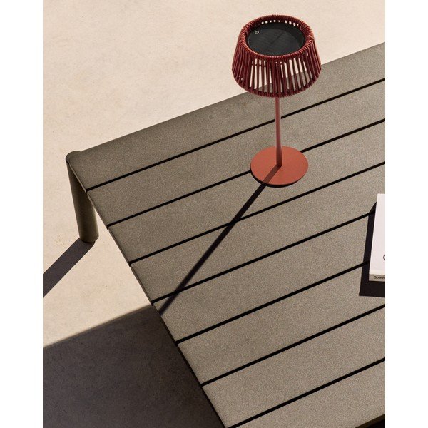 LED stolní /přenosné solární venkovní svítidlo ø 11 cm Aldet – Kave Home-image-2