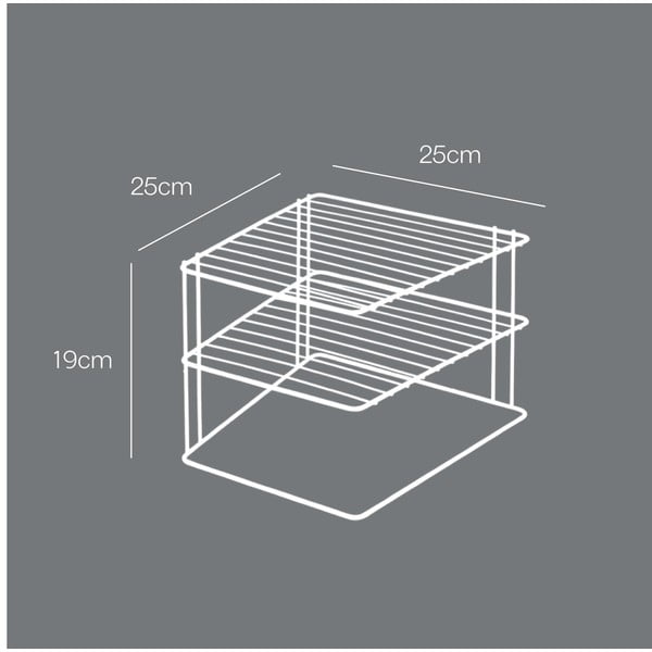 Ocelová přídavná polička ve stříbrné barvě 25x25 cm Palio – Metaltex-image-4