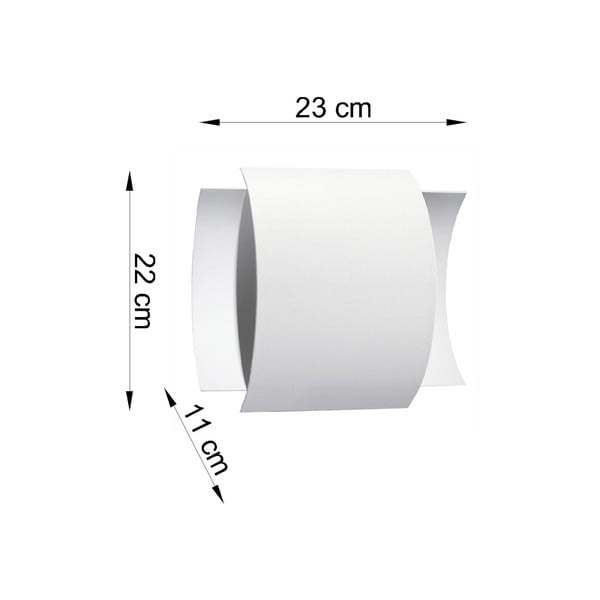 Bílé nástěnné svítidlo Sollux Forgmi-image-2