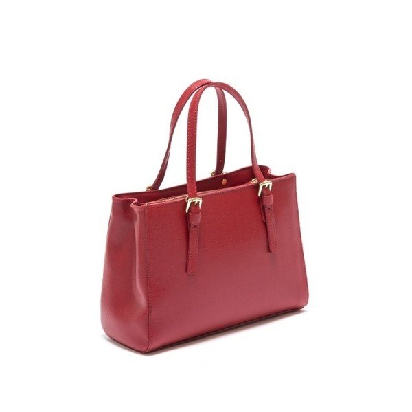 Červená kožená kabelka Isabella Rhea Murello Rosso-image-1