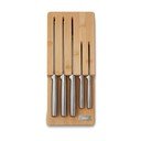 Sada nožů se stojanem 5 ks z nerezové oceli Elevate Bamboo – Joseph Joseph
