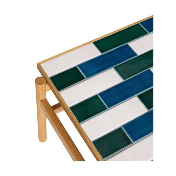 Černobílý/v přírodní barvě konferenční stolek v dekoru dubu 61x132 cm Motif – Hübsch-image-4